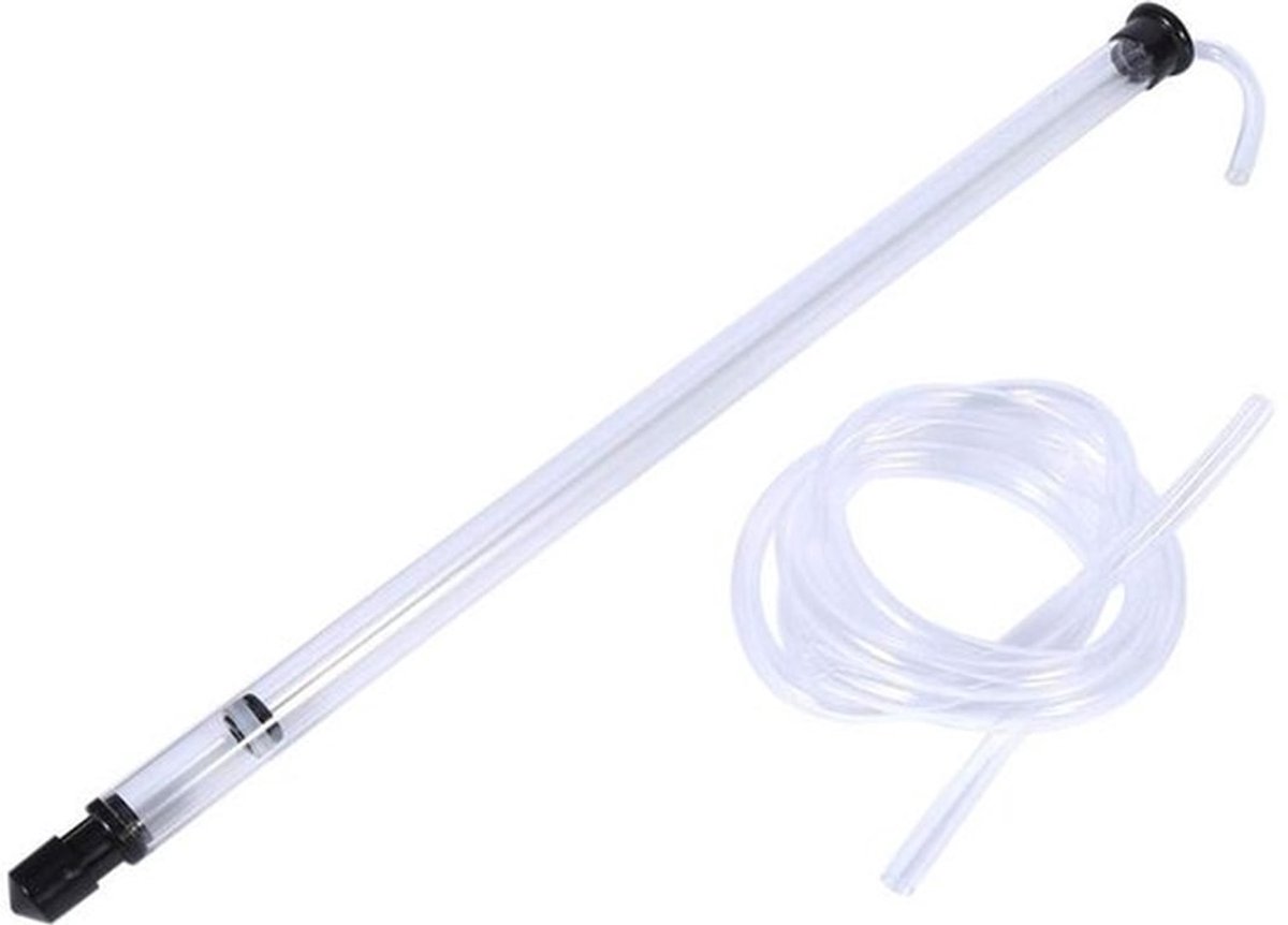 Sifonbooster - Auto-Siphon met doorzichtige plastic buis - Voor het bottelen van bier/wijn - Eenvoudig te reinigen - Minimaliseert sediment - Geschikt voor vergisters - Sifon
