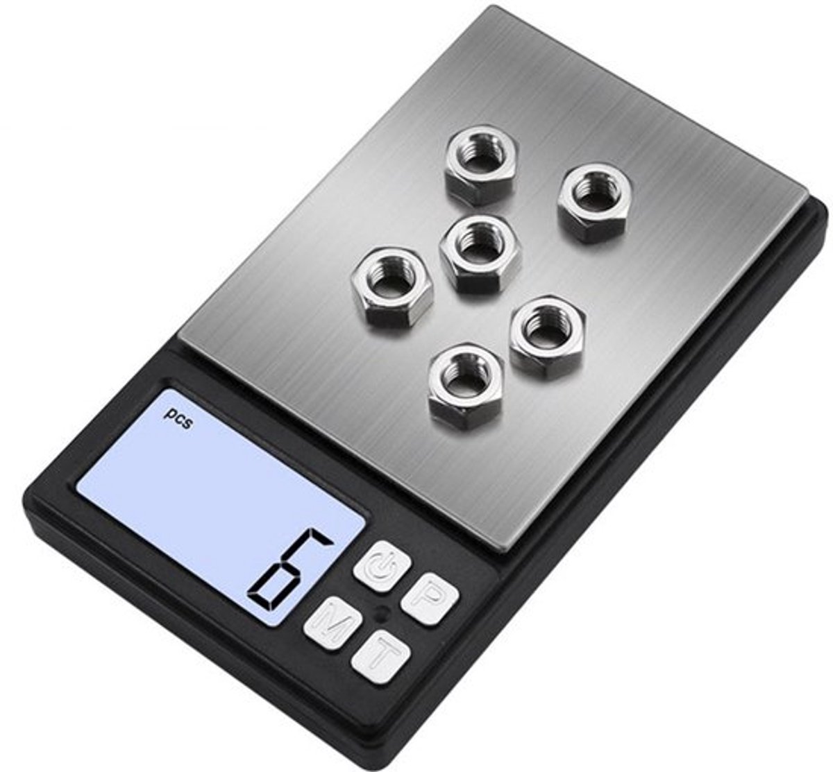 Mini draagbare zakweegschaal, kleine elektronische weegschaal voor thuisgebruik, sieradenweegschaal, 1000 g / 0,01 g.