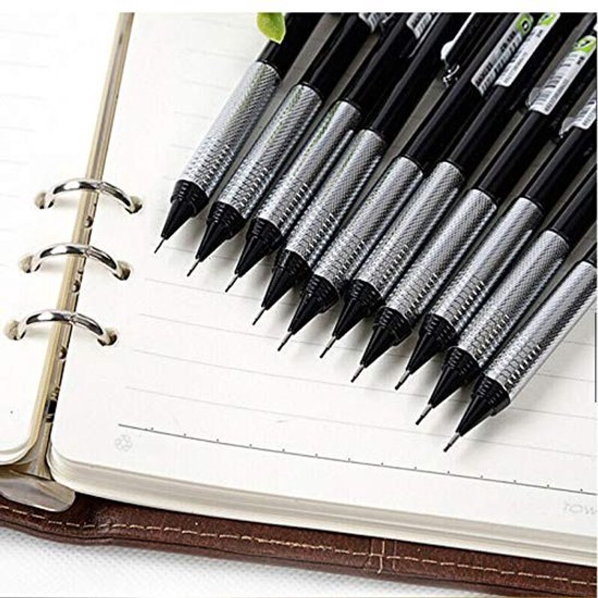 Mechanisch Potlood 0.7MM met Automatische Vulling en Gum - HB Hardheid - Zwart Kleur - Ideaal voor Tekenen en Schrijven.