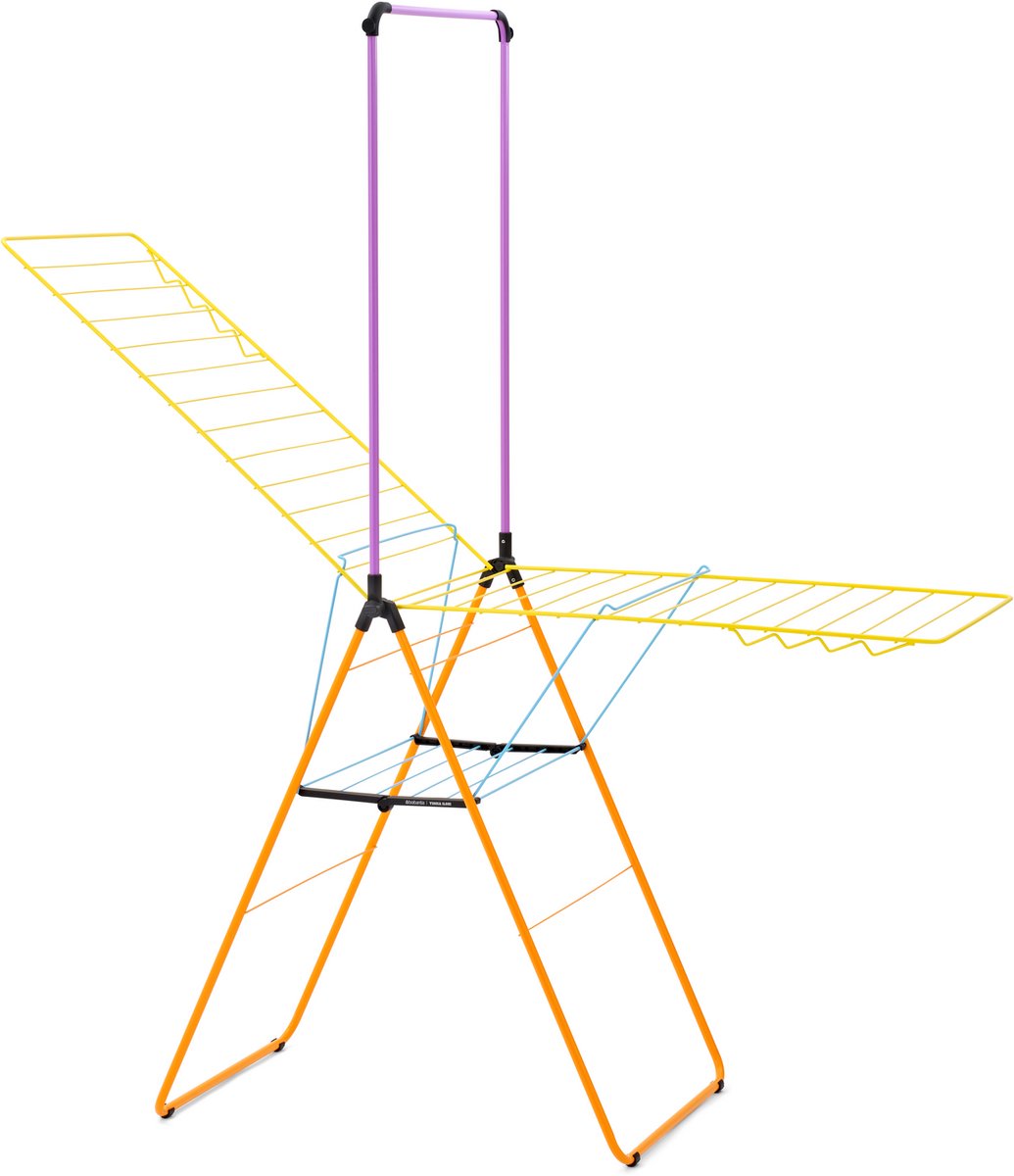 Brabantia HangOn Droogrek - 25 m - met Stang - Yinka Ilori