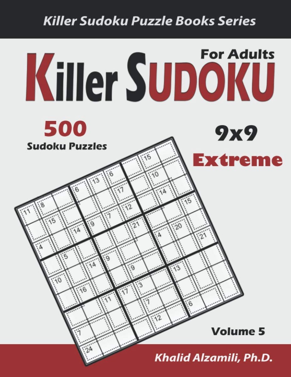 SnelShoppen - Killer Sudoku voor Volwassenen: 500 Extreme 9x9 Puzzels voor Breintraining en Ontspanning
