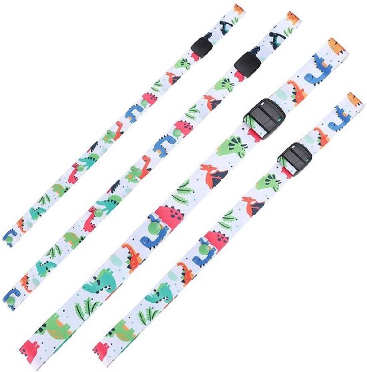 Baby riem voor tuitbekertje - Verstelbare Fleshouder voor Kinderwagen en Hoogstoel (Dino)