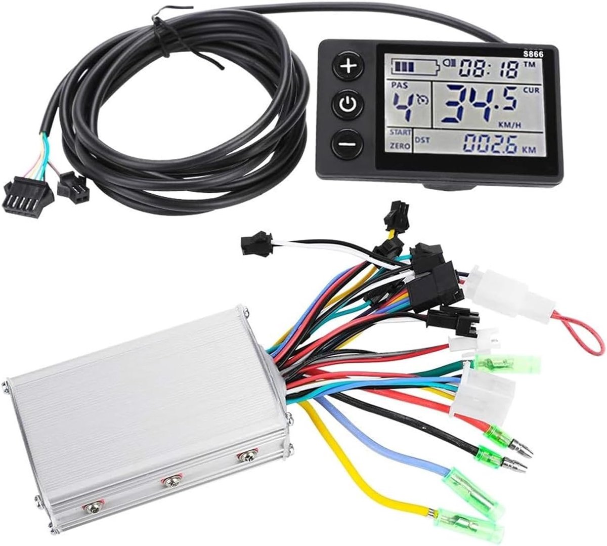 SnelShoppen - Elektrische Motor Controller 36V-48V Brushless, Waterproof LCD Display voor E-bike en Scooter Kit - Duurzaam en Lichtgewicht