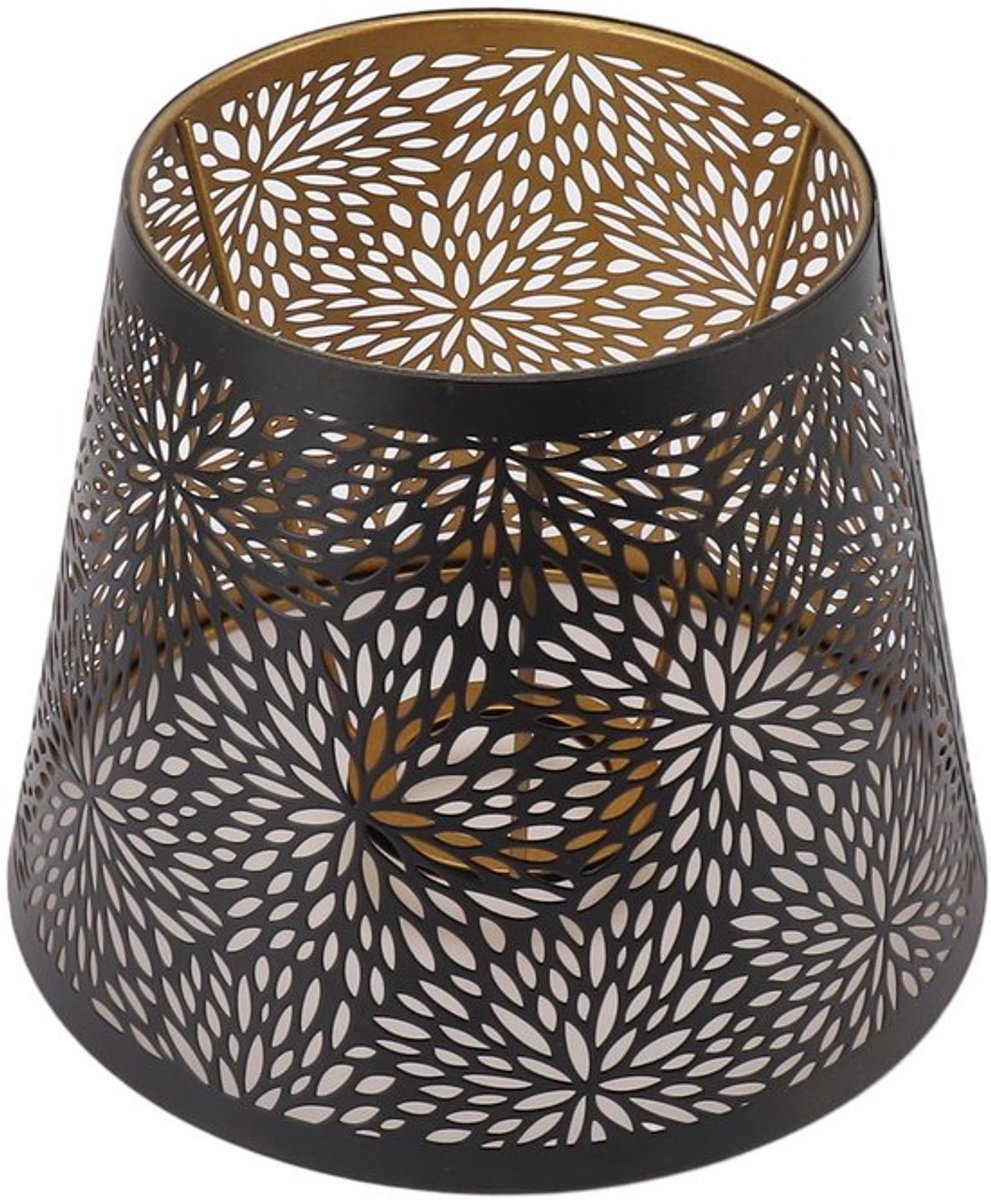 Lampenkap - Moderne Stijl - Uniek Patroon Bosbomen - Zwart en Goud - Geschikt voor Tafellamp en Wandlamp - IJzeren Lampenkap