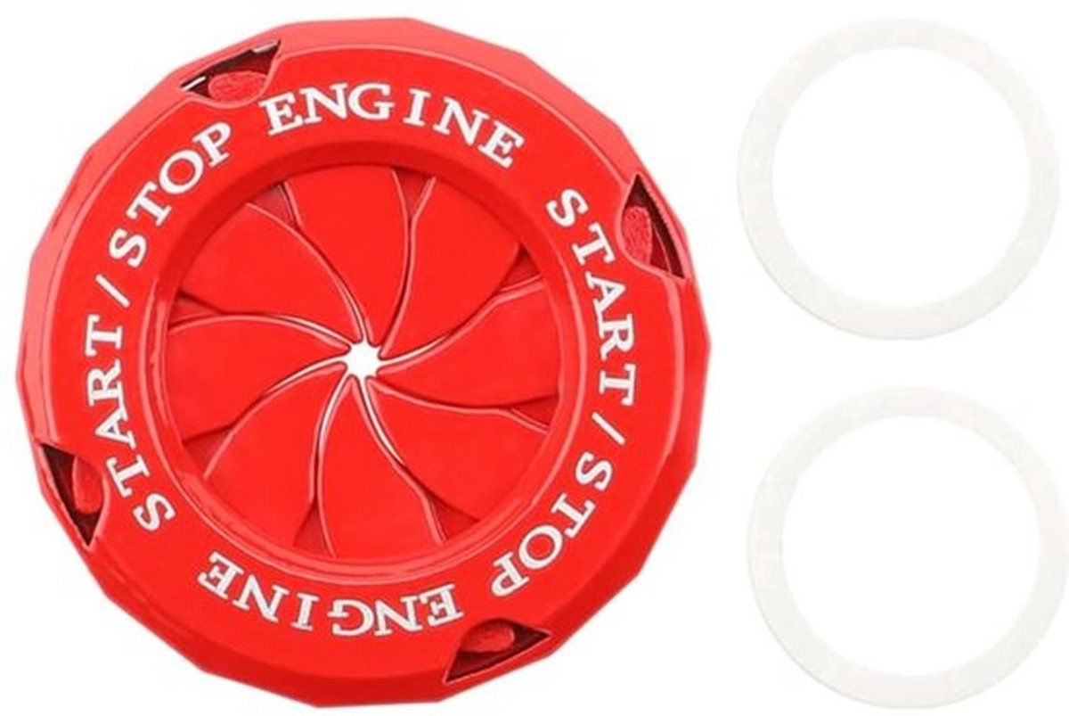 Startknophoes Draaibaar - Beschermhoes - Beschermsticker - Cadeau voor Mannen - Voor Auto's/Motoren - Duurzaam Materiaal - Knopcover