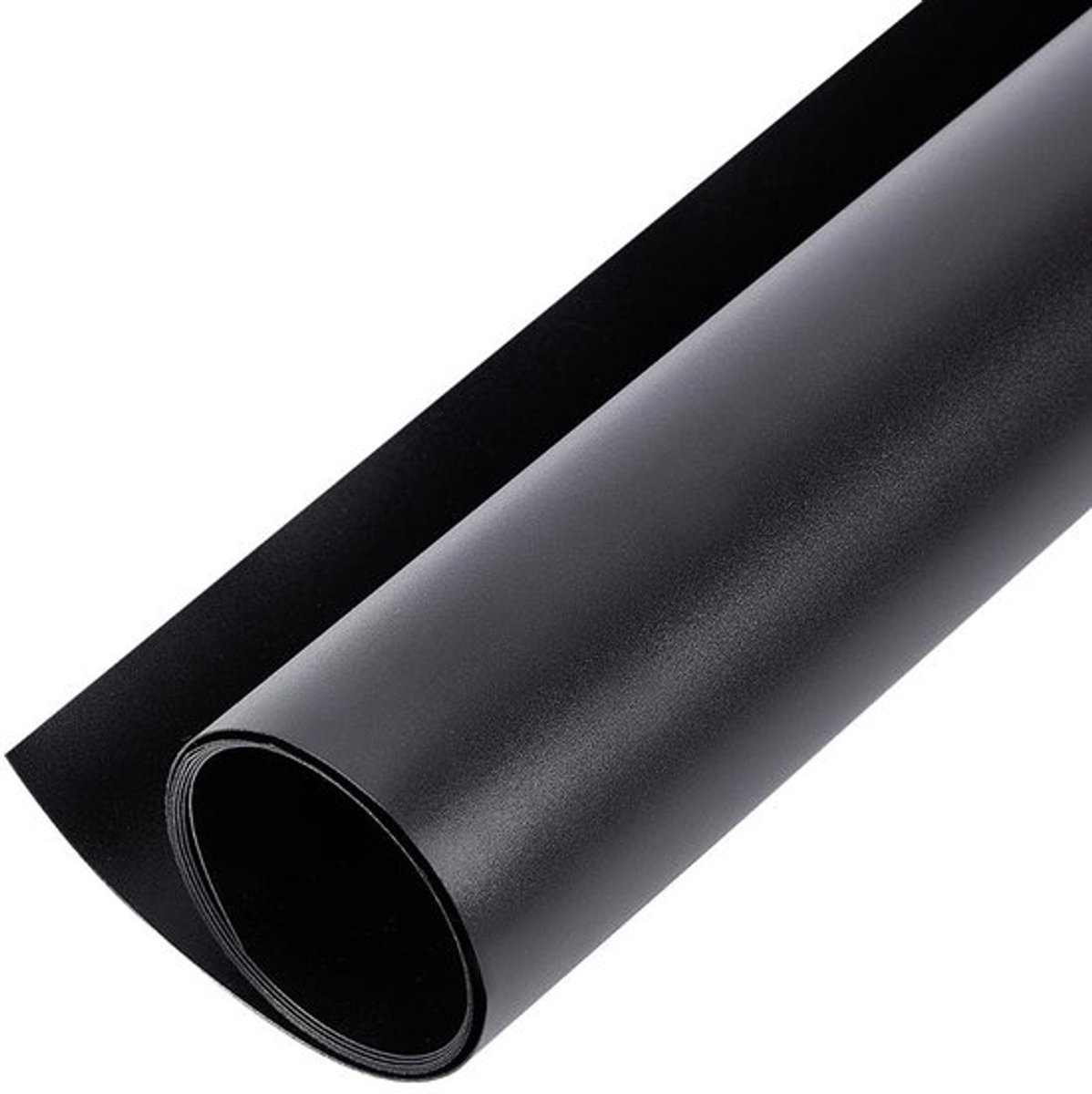 Fotografie Achtergrond 100x40cm - Matte Zwarte PVC Vinyl - Achtergrondpapier - Achtergronddoek - Achtergrondstandaard - Fotostudio Accessoire