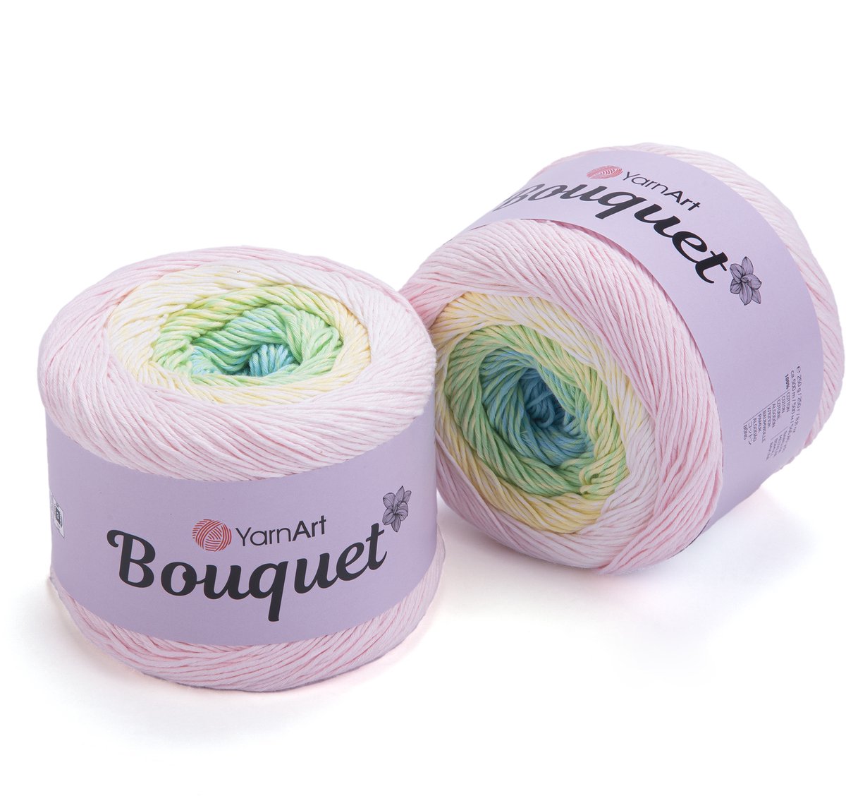 YarnArt Bouquet Verloopgaren (Gradient Cake) - 100% Katoen - voor Haken en Breien - 250g / 500m - Kleur 706