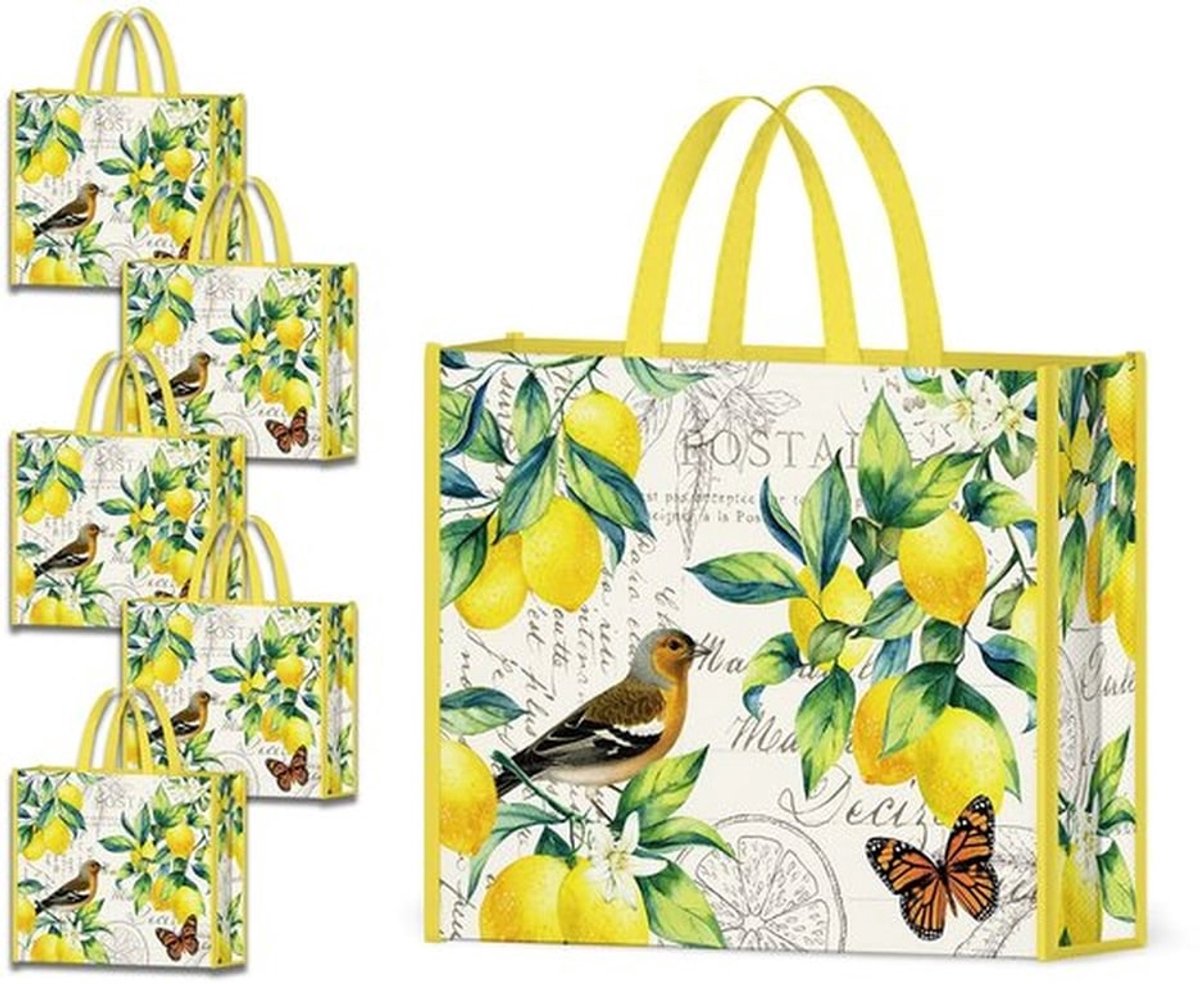 Boodschappentas Herbruikbaar - Opvouwbaar - Stevig - Duurzaam - Wasbaar - Lange Handvatten - Tote Bag