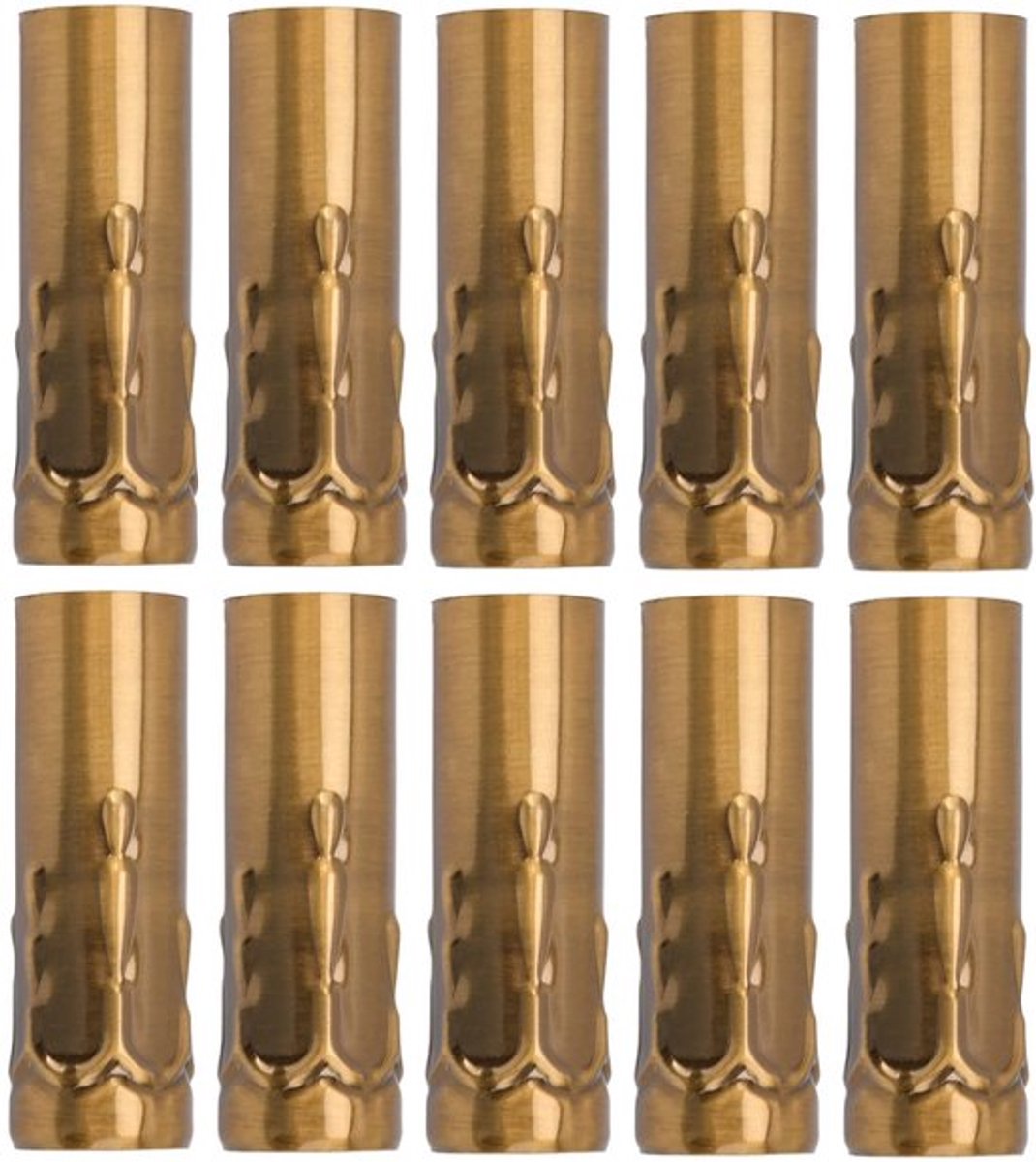 10st Metalen Kaars Socket Covers, E14 Kandelaar Base Kaars Lamphouder Metalen Buis Kroonlu