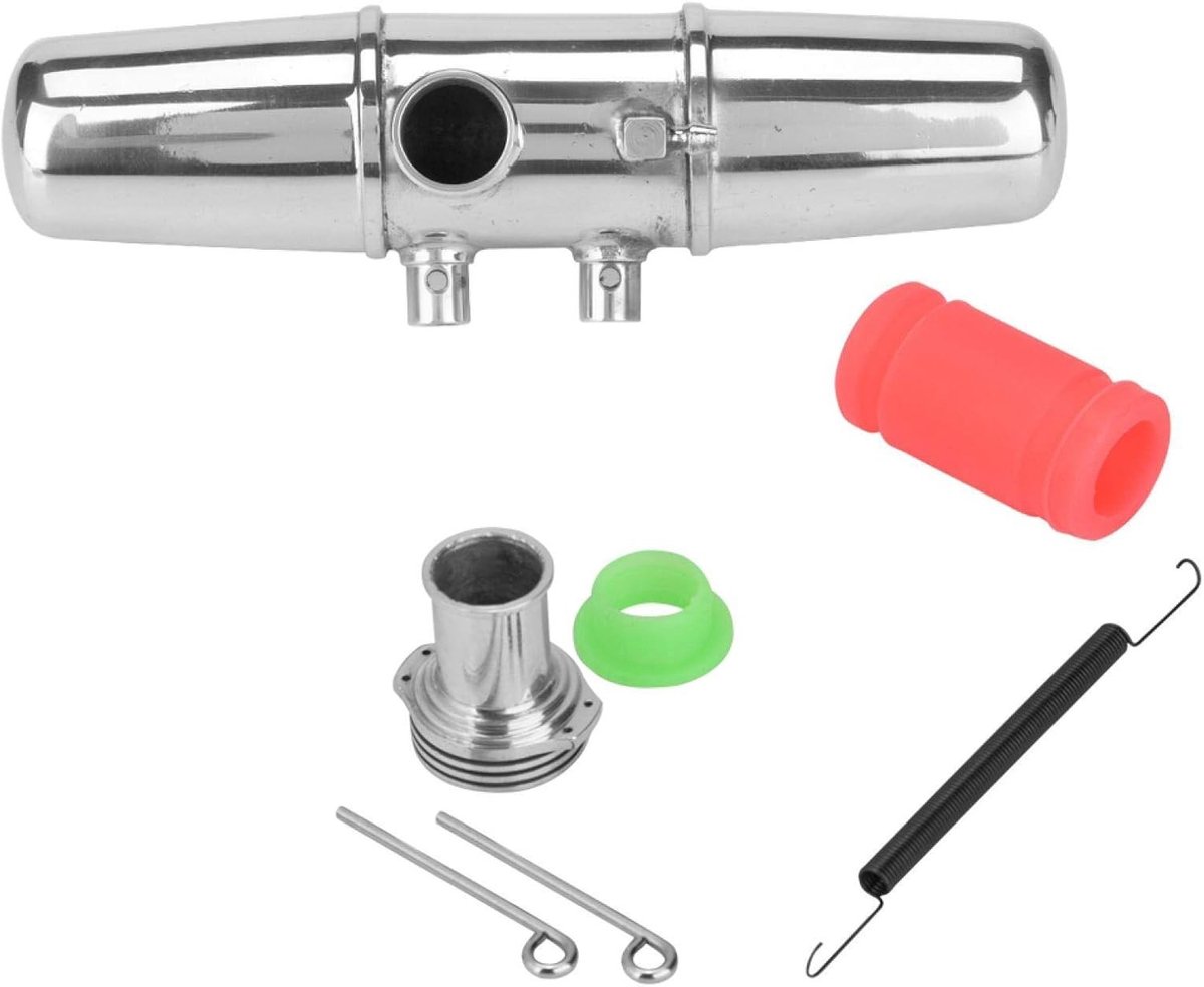 Upgrade Aluminium Dubbele Uitlaatbuis voor HPI Savage 4.6/5.9 - Nitro Auto Onderdelen, Verbeterde Geluidskwaliteit en Prestaties
