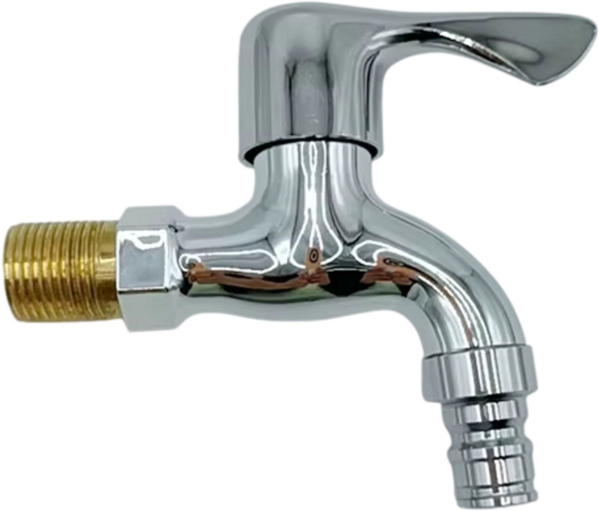 Wasmachinekraan 1/2 Inch – Muurmontage Waterkraan met Slangaansluiting en Snelkoppeling – Tuinkraan voor Waterslang, Balkon, Wasruimte en Huishouden