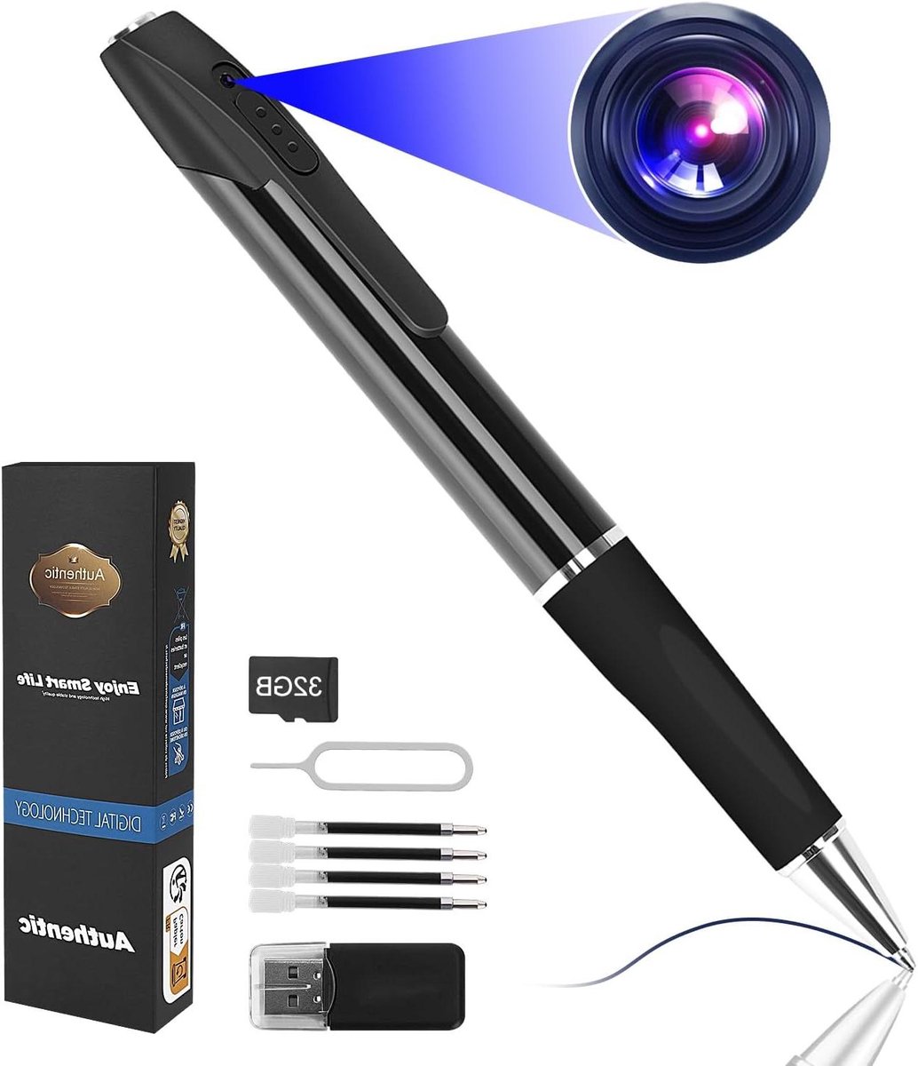 Mini Camera - Pen Camera - Opnames Maken - 1080P Resolutie - 32GB Opslag - Zwart