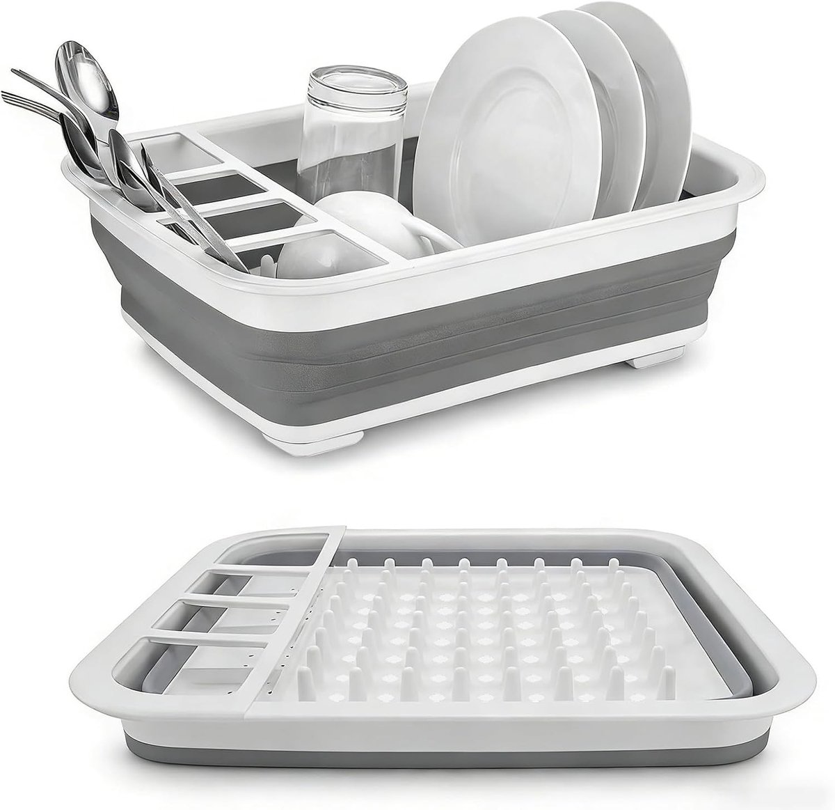 Opvouwbaar afdruiprek voor keuken en camping | Vaatwasmachinebestendig, ruimtebesparend en multifunctioneel afdruiprek