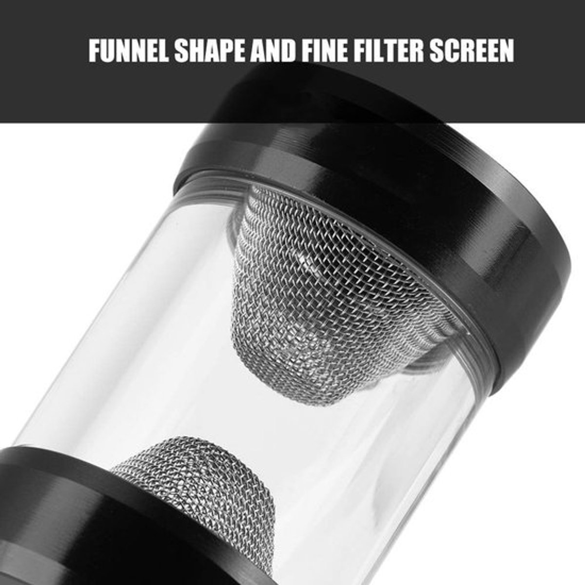 Waterfilter G1/4 - Fijne Zeef - Trechterfilter - Computerkoelsysteem - Snelle Filtering - Stabiele Installatie - Koelfilter