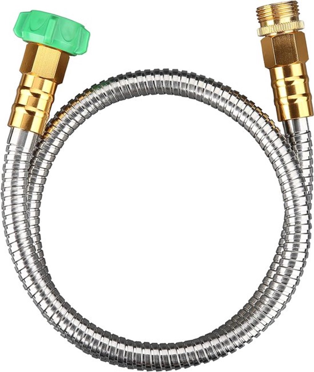 304 RVS Metalen Korte Tuinslang 3ft Flexibele, Draagbare, Lichtgewicht Anti-Kind Tuin Buiten Waterslang