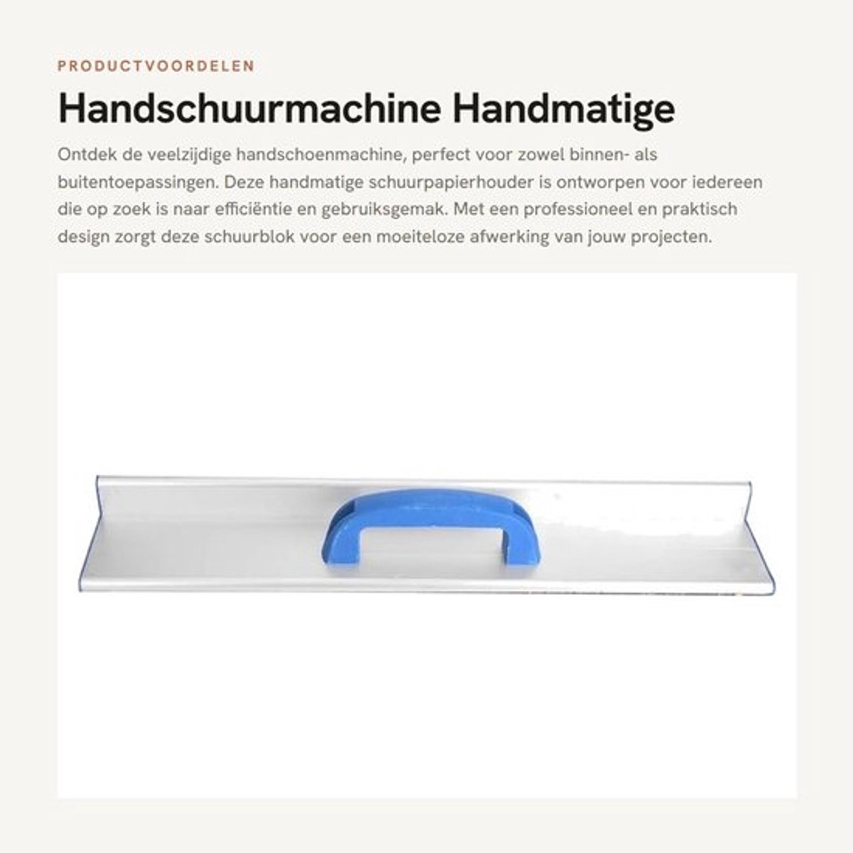 Schuurpapierhouder Zelfklevend - Schuurblok - Aluminiumlegering - 90 Graden Hoek - Duurzaam - Professioneel Design