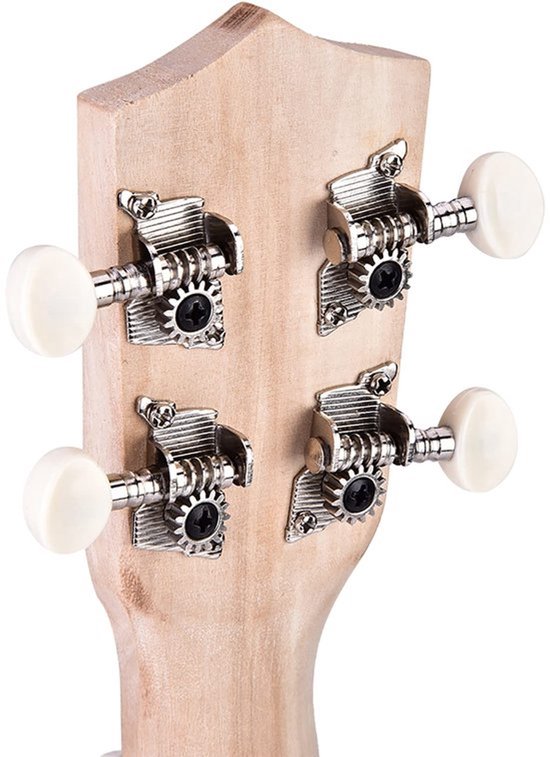Ukelele Doe-Het-Zelf Kit 21 Inch - Basswood 4 Snaren - Muziekinstrument Kind - Geschilderd Worden - Inclusief Onderdelen - Geschikt Voor Kinderen
