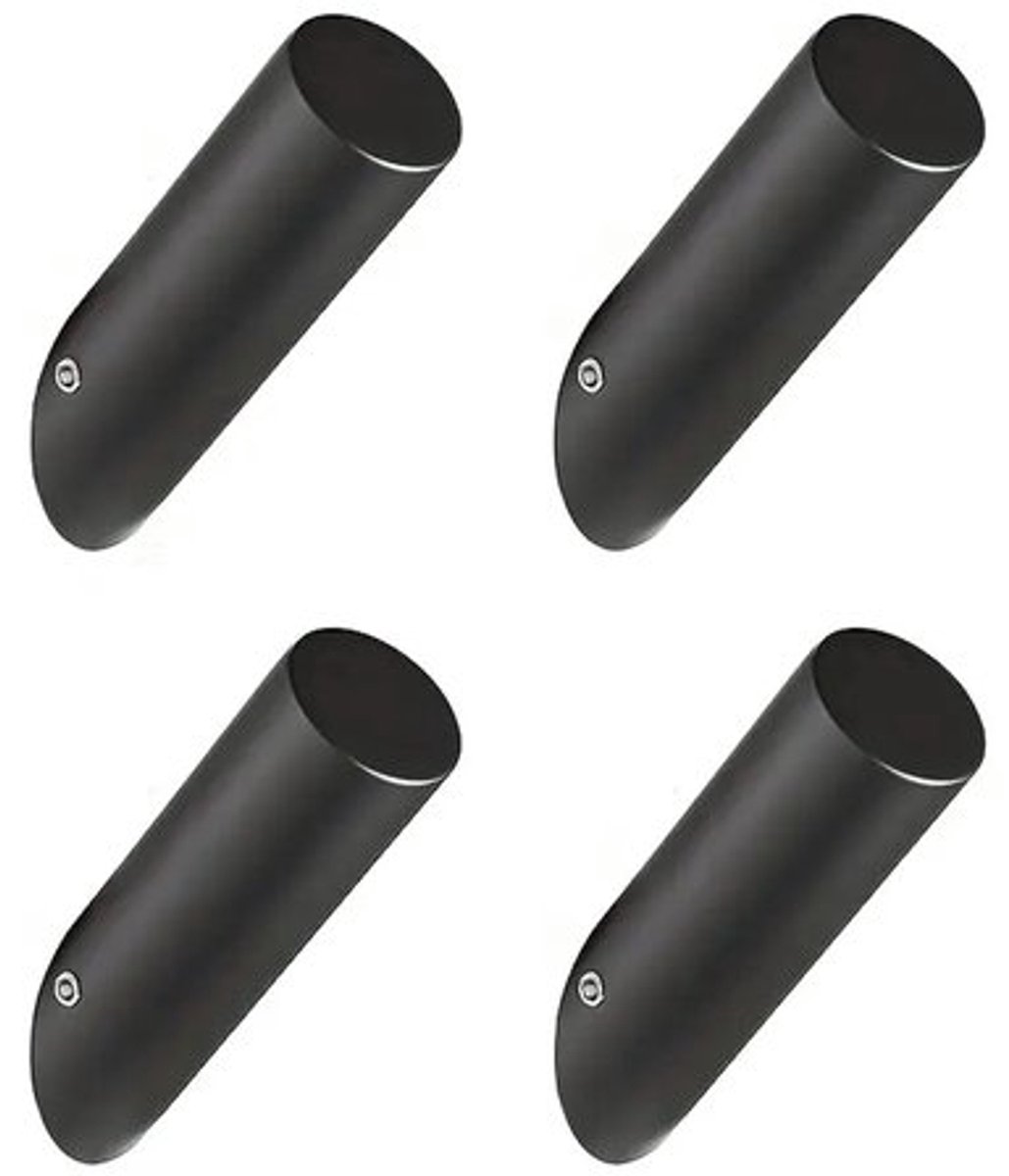 4-pack roestvrijstalen haken | Installatie zonder ponsen | Moderne en eenvoudige opbergruimte voor kleding en handdoeken | Geschikt voor badkamers en entrees