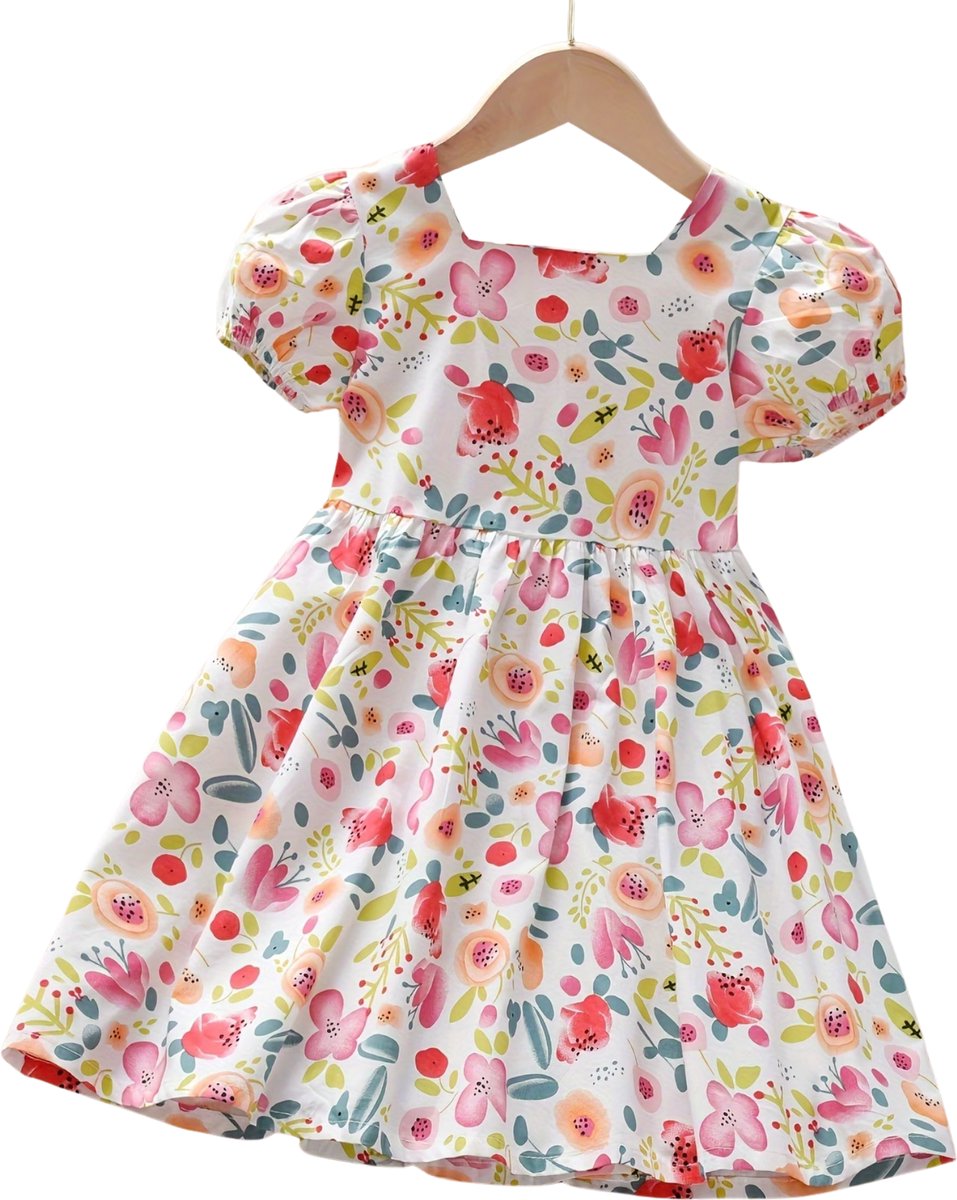 Currero Zomerjurk Meisjes Zomerjurken Kinderen Jurk Meisje Ibiza Stijl Sundress Kinderkleding Meerkleurig 9-10 Jaar Multicolor