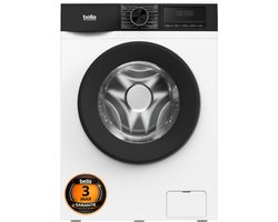 Bella BWA8014.1W - Wasmachine - Stoomfunctie - 3 jaar garantie - Energielabel A - 8KG - 1400 Toeren - 16 Wasprogramma's - Wit