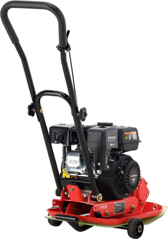 YATO YT-90300 Professionele Benzine Trilplaat - 11 kN - 6,5 PK Loncin G200F Motor - Diepte tot 25 cm - Inclusief Transportwielen & Rubberen Mat - Compact & Lichtgewicht 56 kg van Yato — afbeelding 4