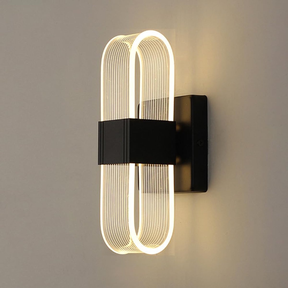 Moderne Acryl Led-Wandlamp - Nachtlampjes Naast Het Bed - Wandlamp Met 3 Lichtkleuren - Voor Woonkamer Slaapkamer Hal
