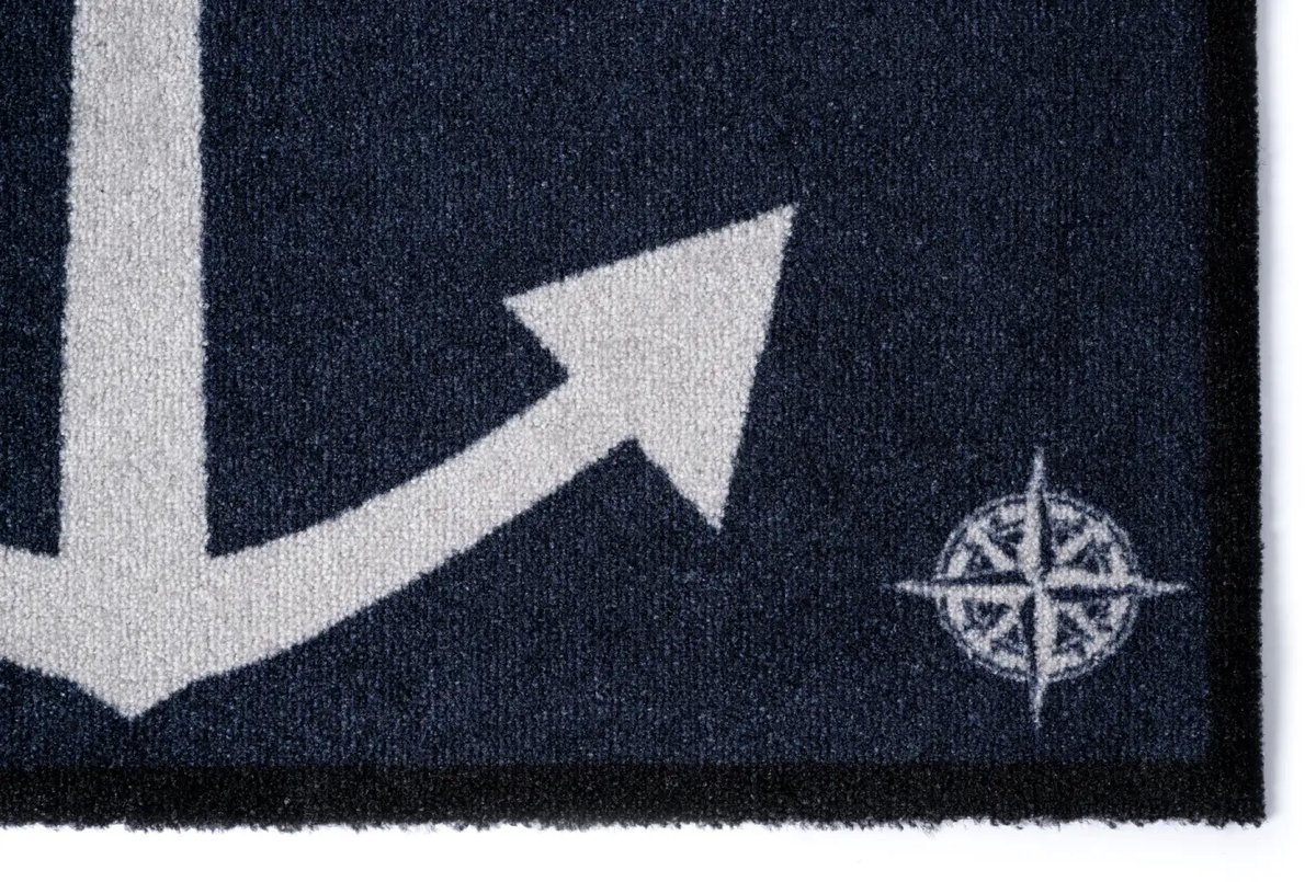 ARC Scheepsmat Anker 60x40 cm - Blauw