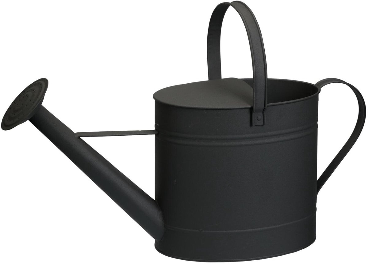 Pro Garden plantengieter Hortus - metaal - antraciet - 7500 ml - 59 x 18 x 28 cm - tuin - balkon