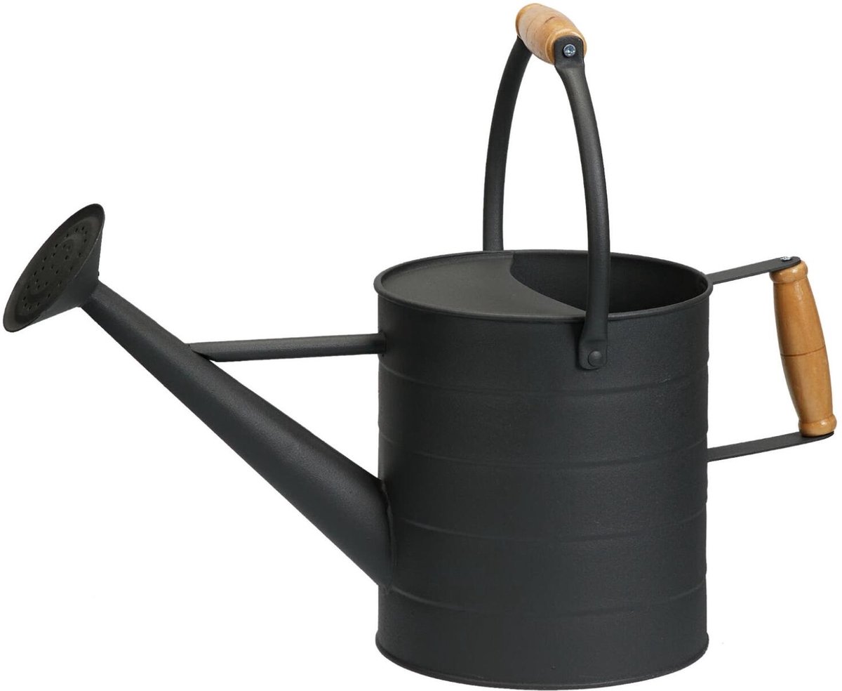 Pro Garden plantengieter Eden - metaal - antraciet - 3500 ml - 42 x 17 x 18 cm - tuin - balkon