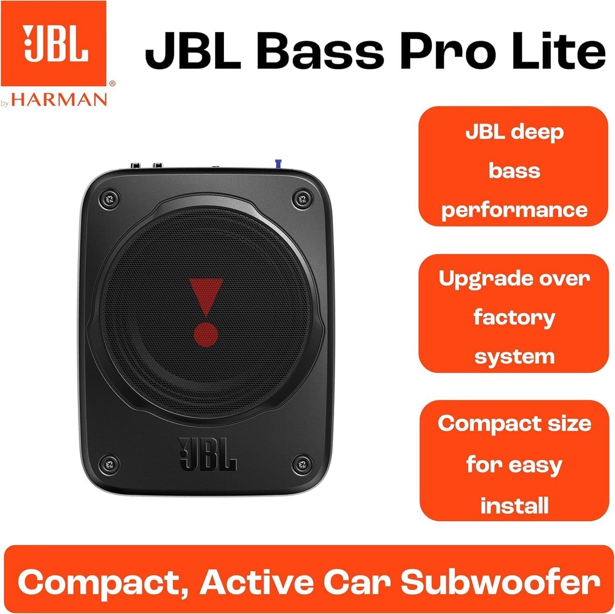JBL BassPro Lite - Subwoofer Auto - Actieve Underseat Autosubwoofer - 200 W – foto 4