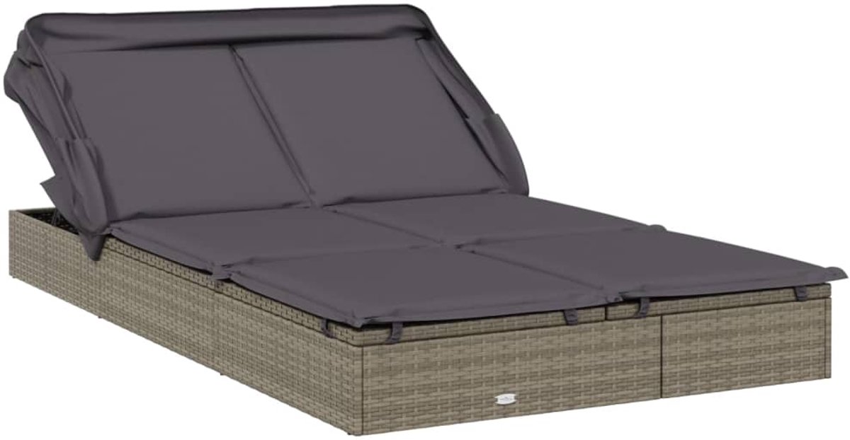 Ligbed - Tuin - Zonnebed - Ligstoel - Loungebed - Weerbestendig - Verstelbaar - Buiten - Opklapbaar - Grijs