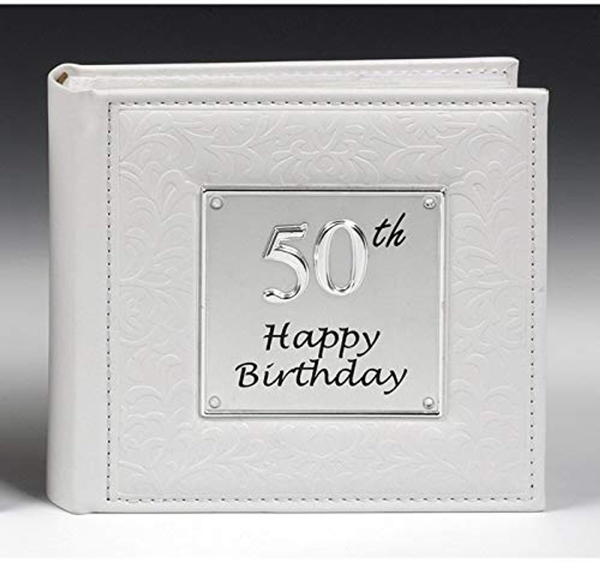 SnelShoppen - Deluxe 50e verjaardag feest fotoalbum cadeau - Luxe fotoalbum voor herinneringen, 50 pagina's, stijlvol ontwerp, perfect voor jubileum e