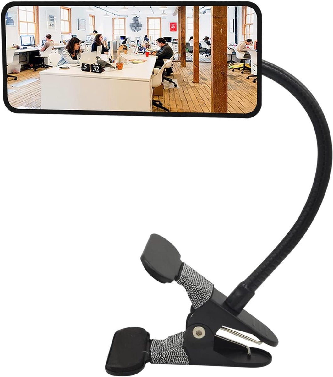 Convex spiegel van glas met clip, flexibel en ideaal voor persoonlijke veiligheid, geschik