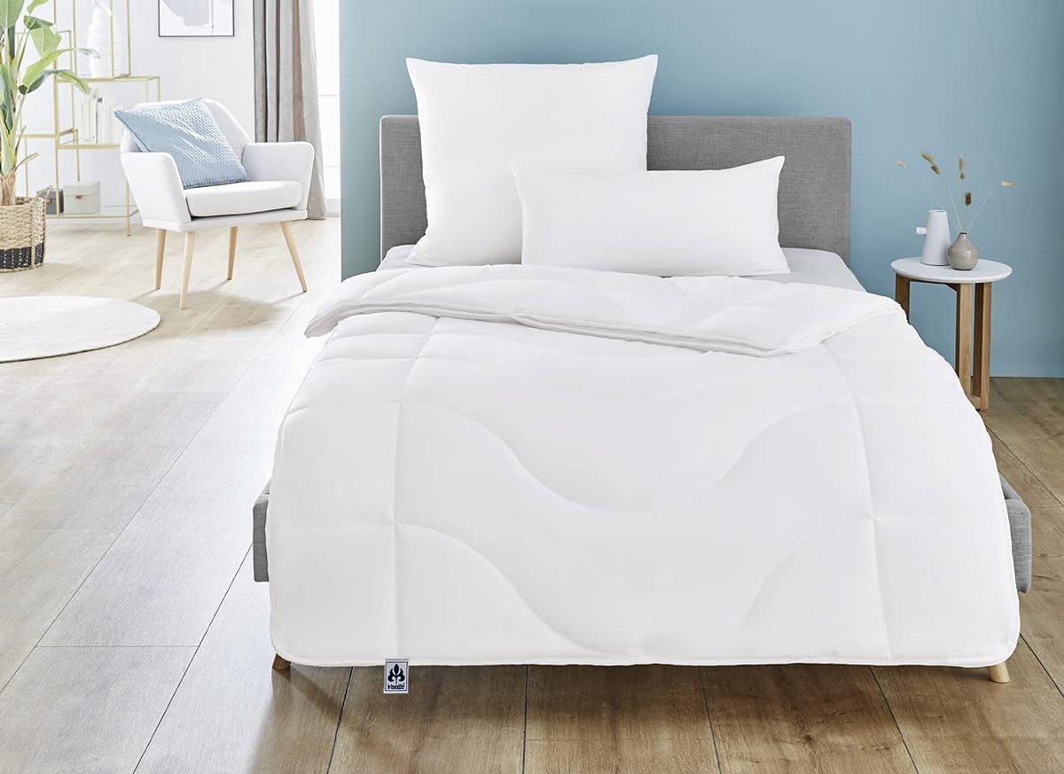 SnelShoppen - Irisette Micro Thermo Mono Dekbed 135 x 200 cm - 4-Seizoenen Dekbed - Zachte Microvezel - Ideaal voor Alle Seizoenen - Wit Dekbed voor C