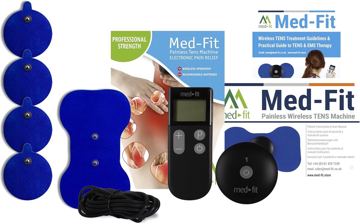 SnelShoppen - Pijnloze Oplaadbare Mini Draadloze Tens & Spier Stimulator - Professionele Kracht, Geen Batterijen Nodig, Compact en Handzaam voor Thuis