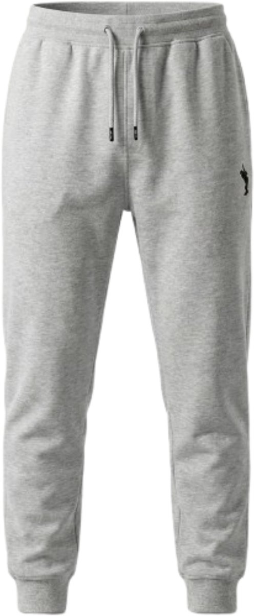 Hitman Joggingbroek Heren - Katoen - Trainingsbroek Heren - Pyamabroek Heren - Zware Kwaliteit - Oversized Fit - Licht Grijs - Maat M