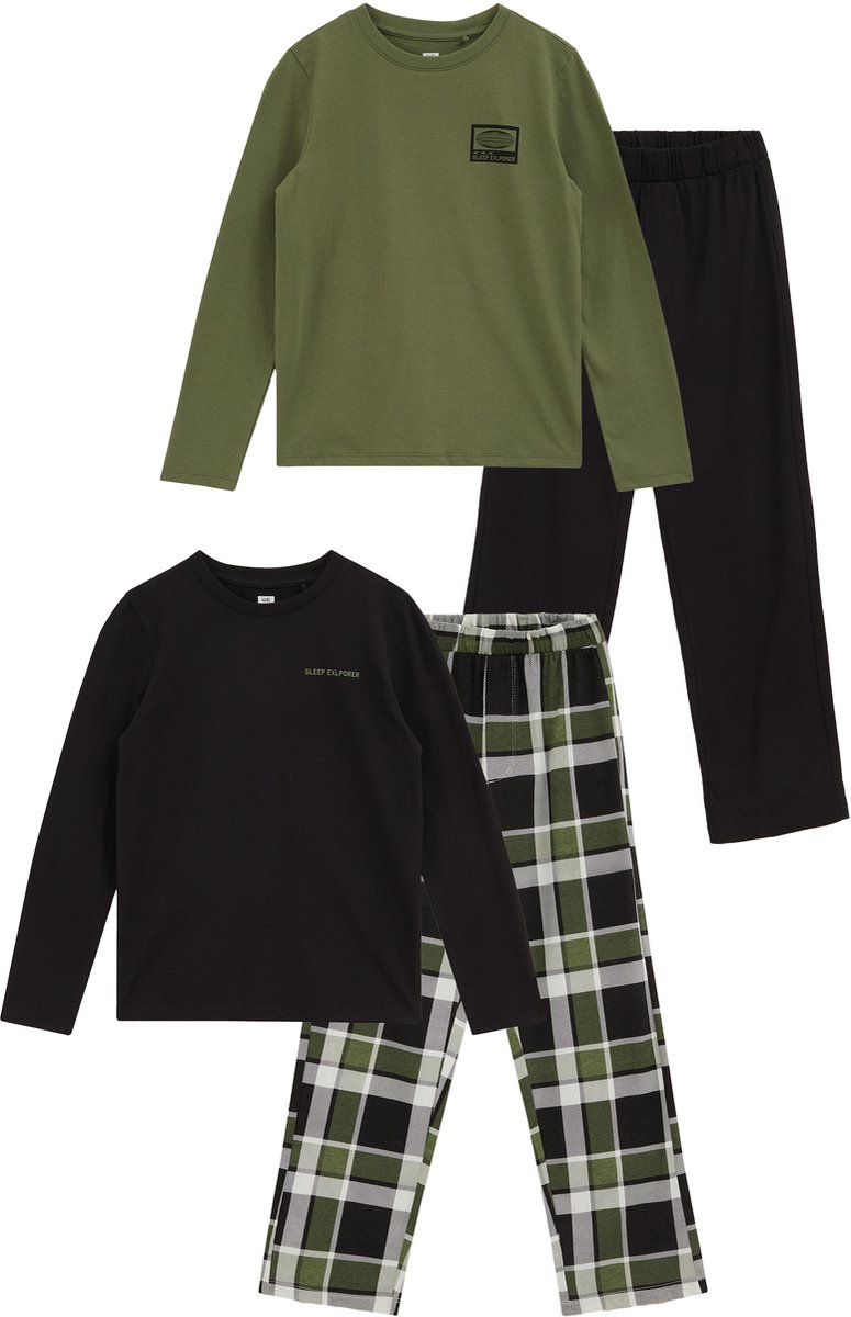 WE Fashion Jongens pyjama met print, 2-pack