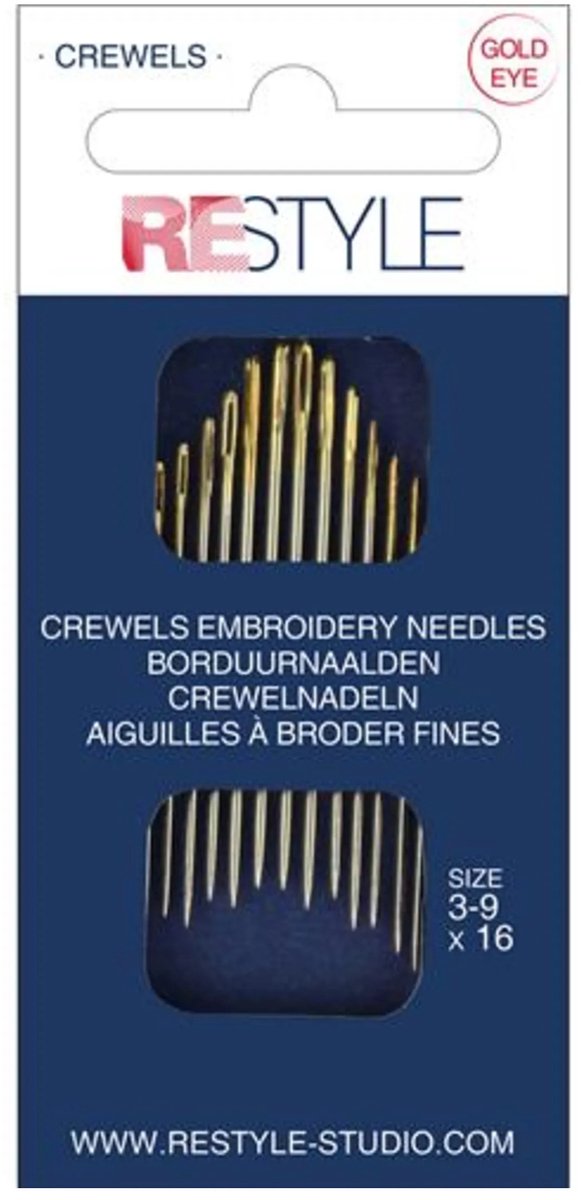ReStyle 015.10600 Borduurnaalden 3-9, 16 stuks