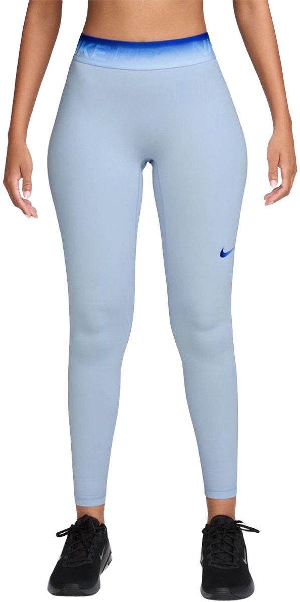 Nike pro dri-fit 7/8 tight in de kleur . Blauw