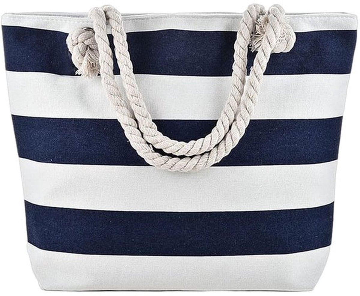Strandtas Grote Capaciteit - Waterdichte Strandtas - Schoudertas - Handtas Dames - Canvas Tas - 44 x 34 x 13 cm