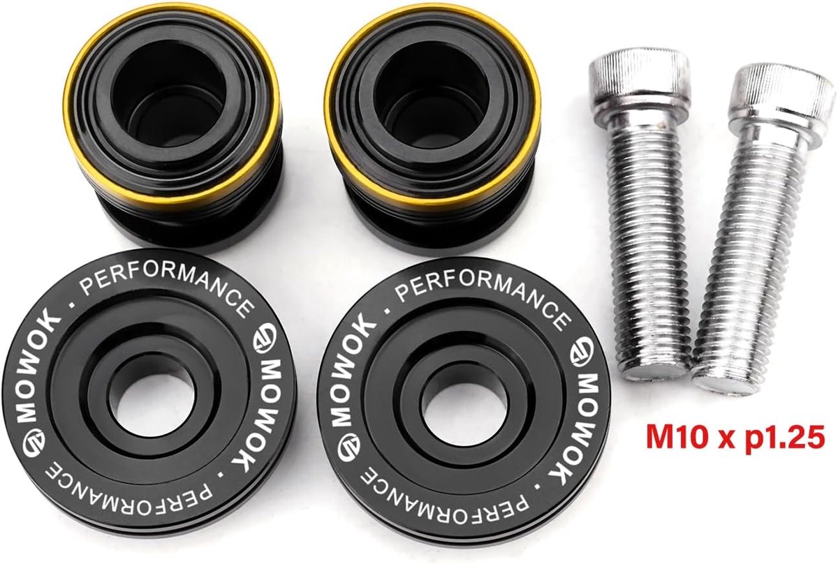 Motorstandaard bevestigingsbobbins M10x1.25 - Goud - Compatibel met CFMOTO modellen - Gemakkelijk te installeren - SnelShoppen