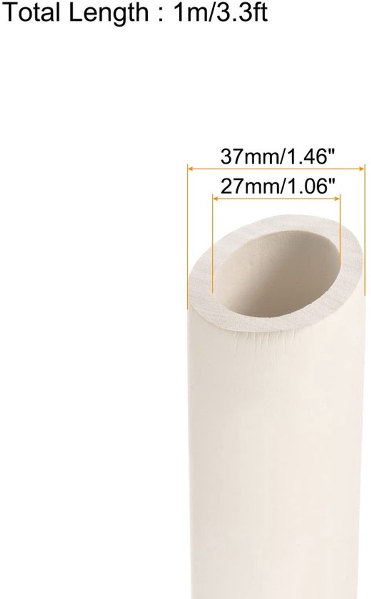 Pijpisolatie Schuim - Warmtebehoud - Antivries - 27mm ID/1m - Isolatie Wrap - Voor Koude/Warmtepijpen - Buisisolatie