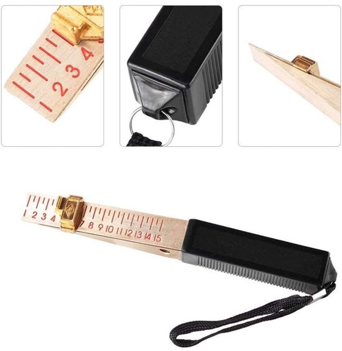 Voelermaat Wigvormig - Meetinstrument 1-15mm - Nauwkeurigheid 0,5mm - Inspectie Vlakheid - Technische Inspectie - Artikelgrootte 150x15x17mm - Dikte Meter