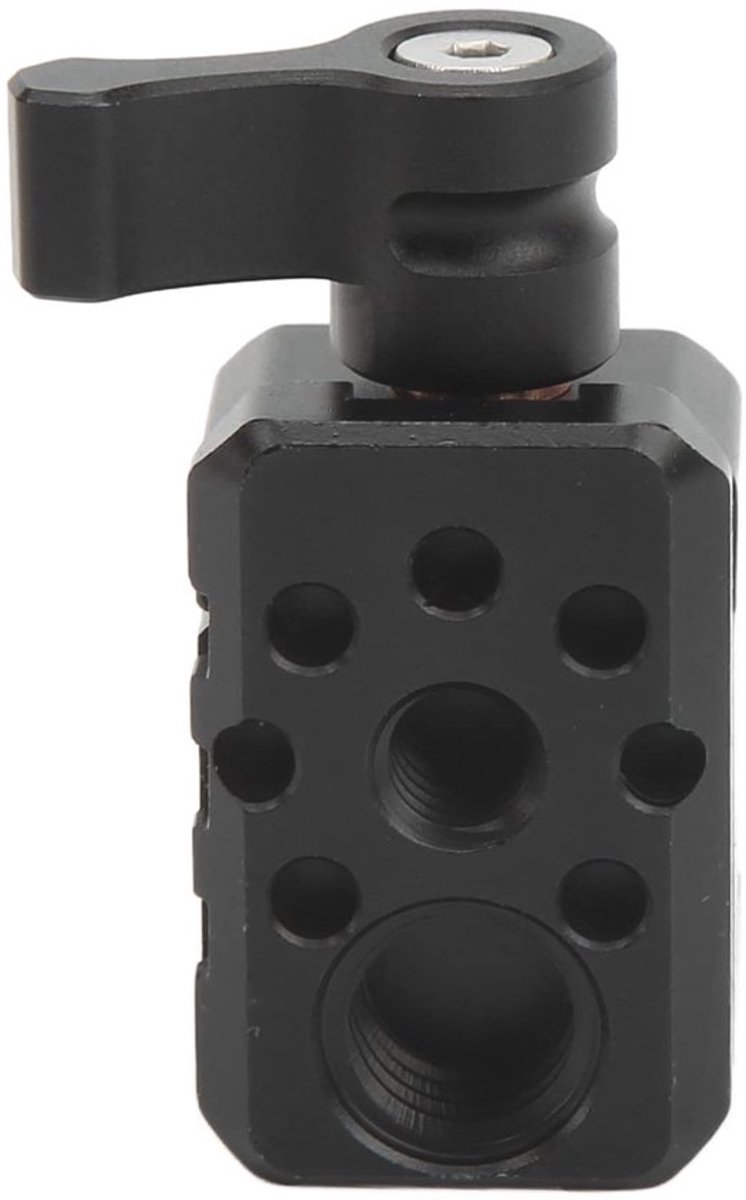 NATO-klem aluminiumlegering - universele klem - snelsluiting - 1/4 inch/3/8 inch schroefdraad - ARRI-positioneringsgat - lichtgewicht 25 g - Camera Klem