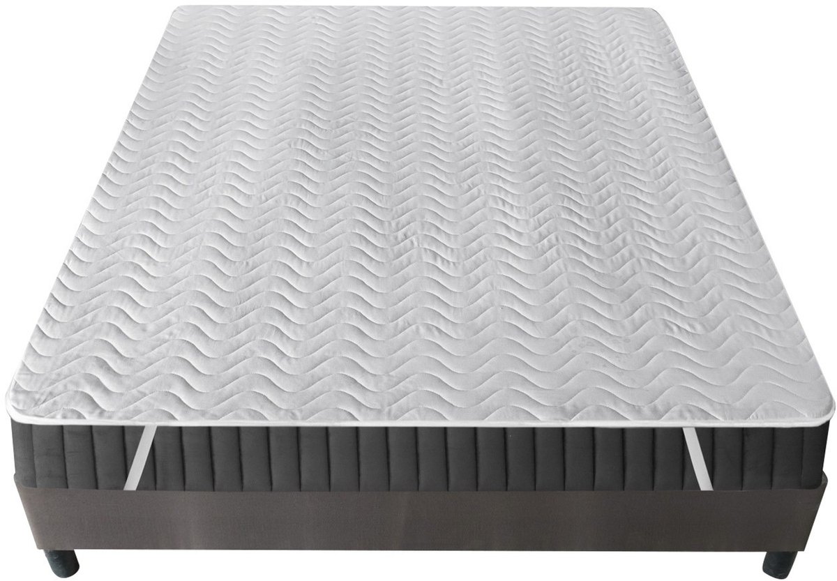 Asir - Tweepersoons matrasbeschermer - Wit - 36 x 42 x 15