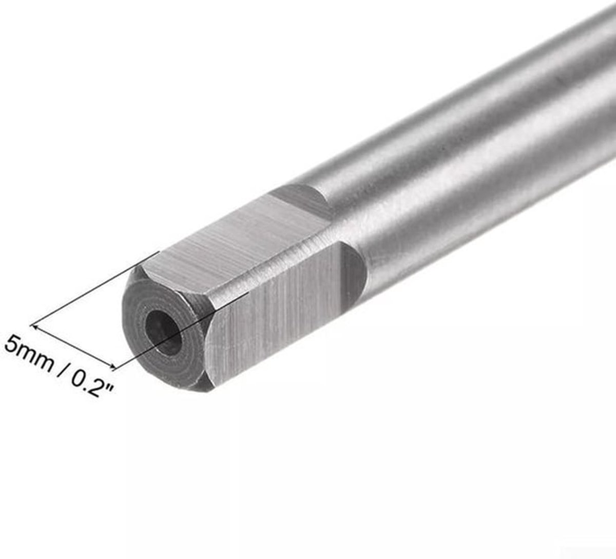 Draad Tap M8 X 1.25 - Hoge Snelheid Staal - Rechte Groef - Extra Lange 150Mm - CNC Freesmachines - Efficiënt Draadsnijden