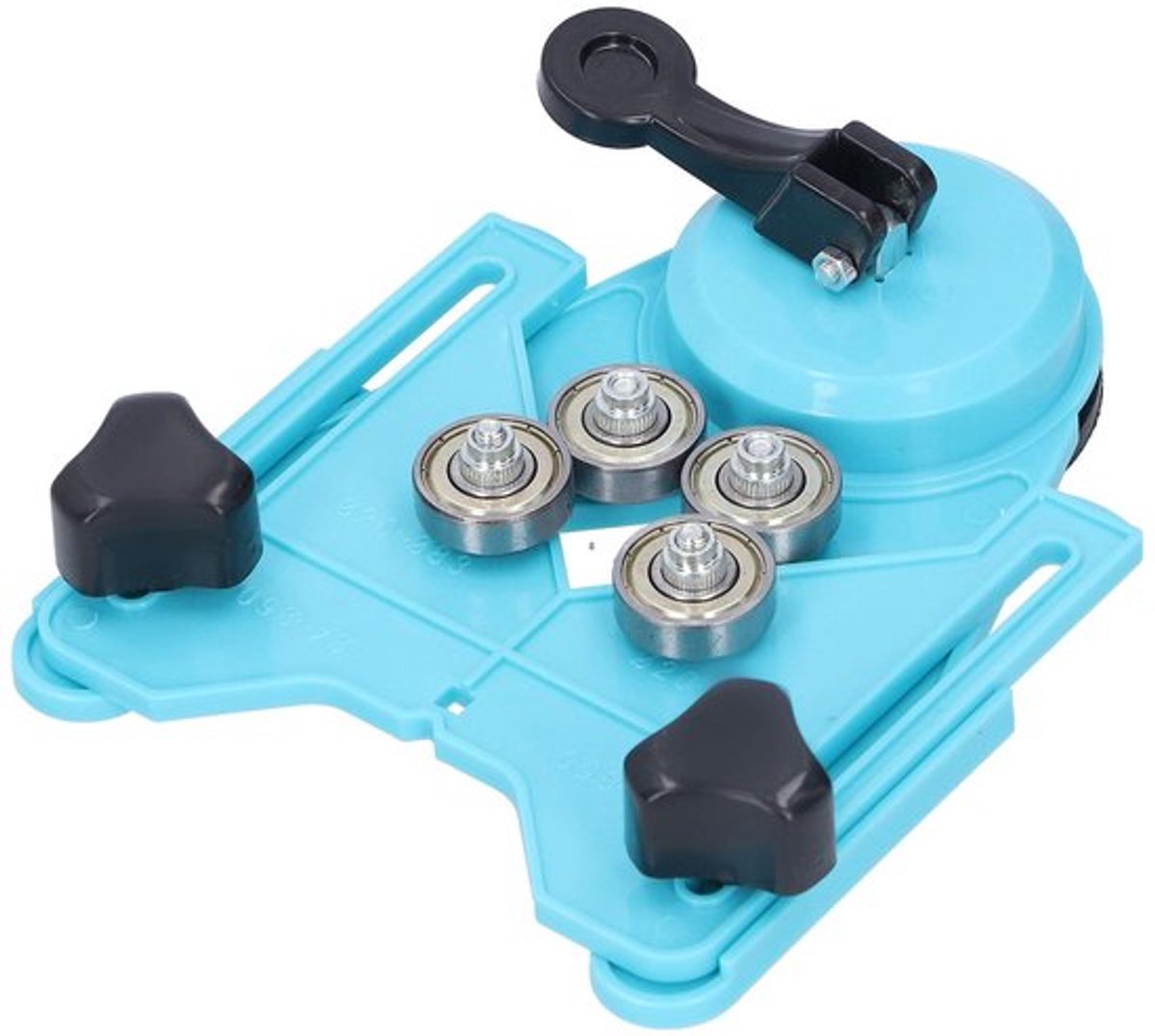 Gatenboorlocator Verstelbaar - Ponspositioneerder - Keramische Tegels - Zuignap van Rubber - Multifunctioneel - Klembereik 4-83 mm - Boorgatpositioneerder