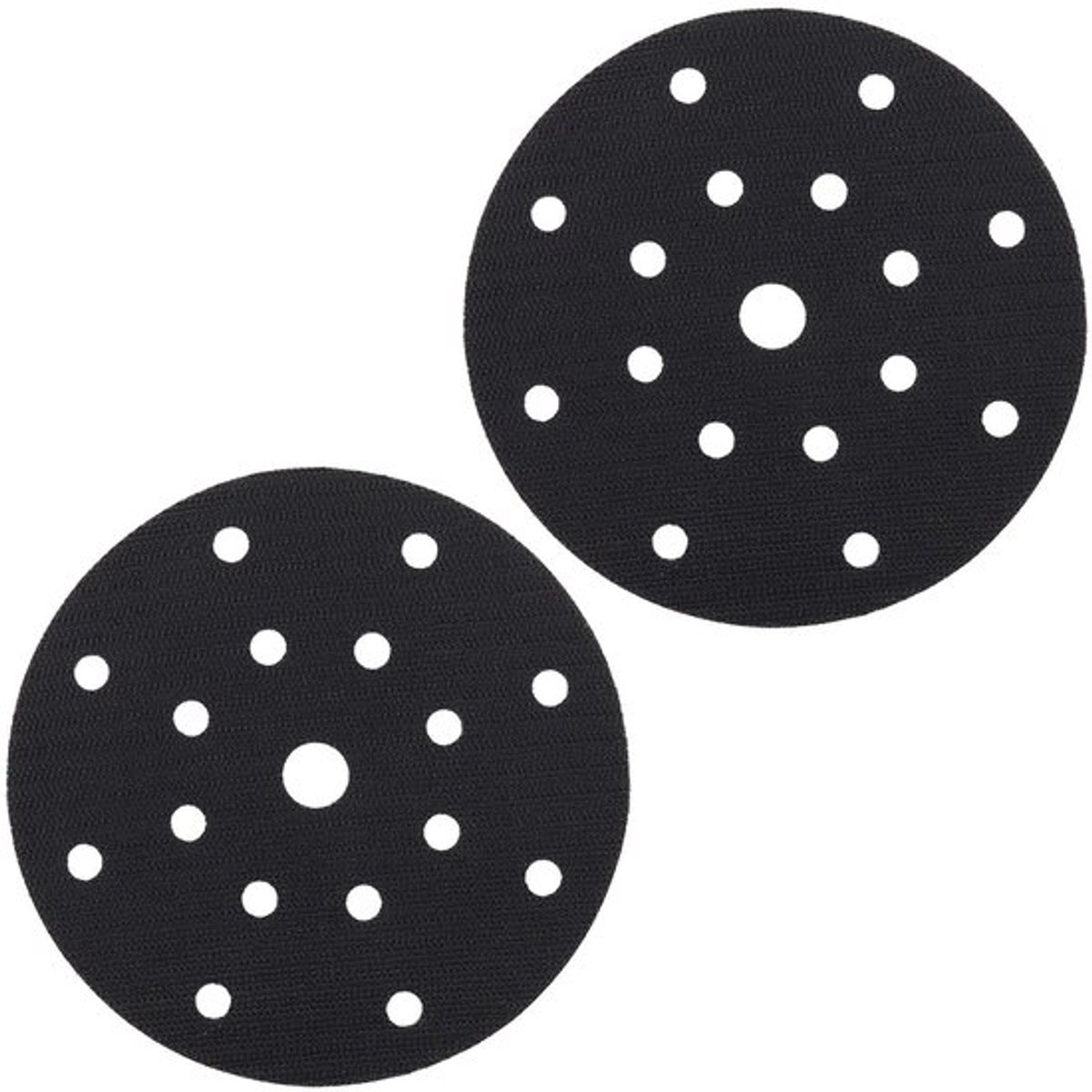 150Mm Zachte Interface Pad - 2 Stuks Zelfklevend - Zwart - Voor Schuren en Polijsten - Geschikt voor Pneumatische en Elektrische Machines