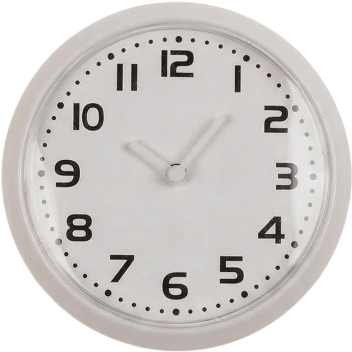 Magneetklok compact - Wandklok 8 cm - Geluidsarm - Kwartsuurwerk - Ideaal voor koelkast - Ingetogen design