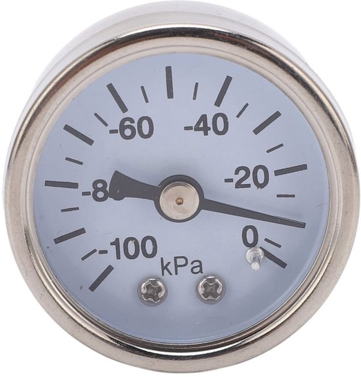 Vacuümdrukmeter 1/8 Inch - Roestvrijstalen Manometer - Vloeistofgevuld - Nauwkeurige Meting - Sterke Behuizing - Voor Pneumatische Componenten